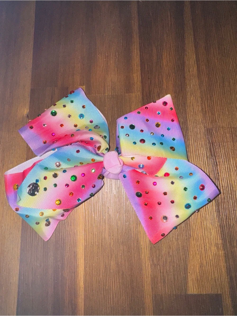 JoJo Siwa Multi-Color Rhinestone Bow Hair Clip - Pink Blue Purple Yellow